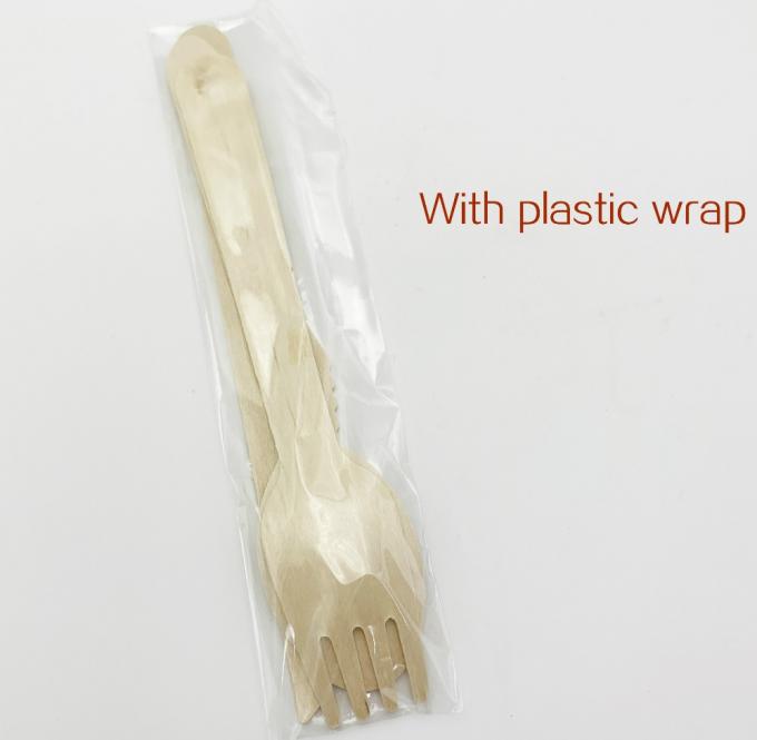 مجموعة أطباق الخشب القابلة للتسميد - 500 قطعة أدوات الخشب القابلة للتسميد - [200 ملعقة، 200 شوكة، 100 سكين] - أطباق الخشب القابلة للتخلص منها، شوكات وملاعق صديقة للبيئة،أدوات الحفلات 4