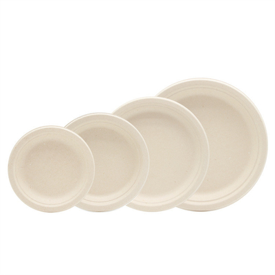 Heavy Duty Natural Unbleached Brown Plates Biodegradable Eco Friendly