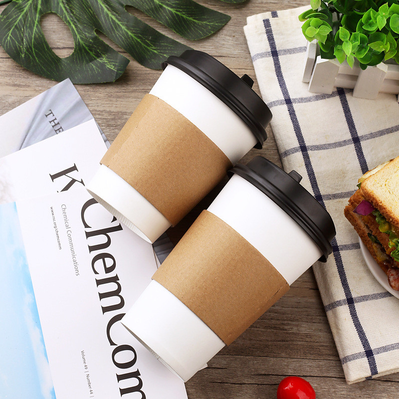 10OZ Double Wall Paper Cup With Custom Brand Logo Eco-Friendly