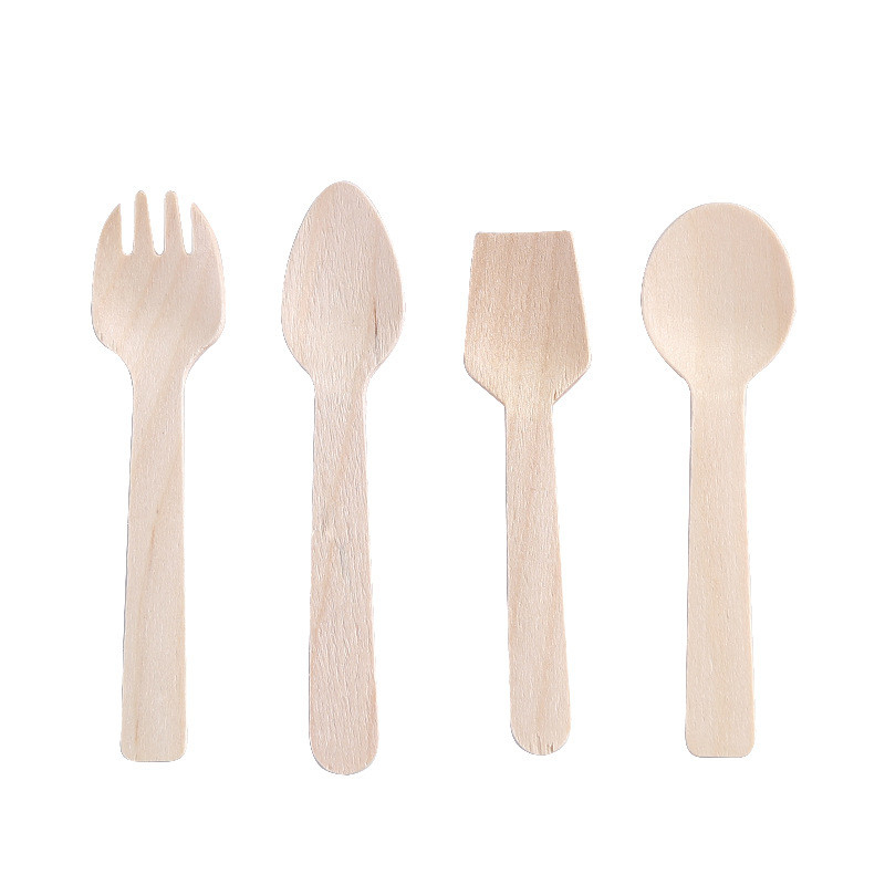 Eco Life Wooden Cutlery Factory Price Biodegradable Wooden Cutlery Set Kitchen Wooden Travel Cutlery Set