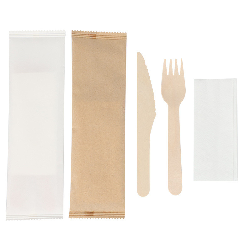 Eco Life Wooden Cutlery Factory Price Biodegradable Wooden Cutlery Set Kitchen Wooden Travel Cutlery Set