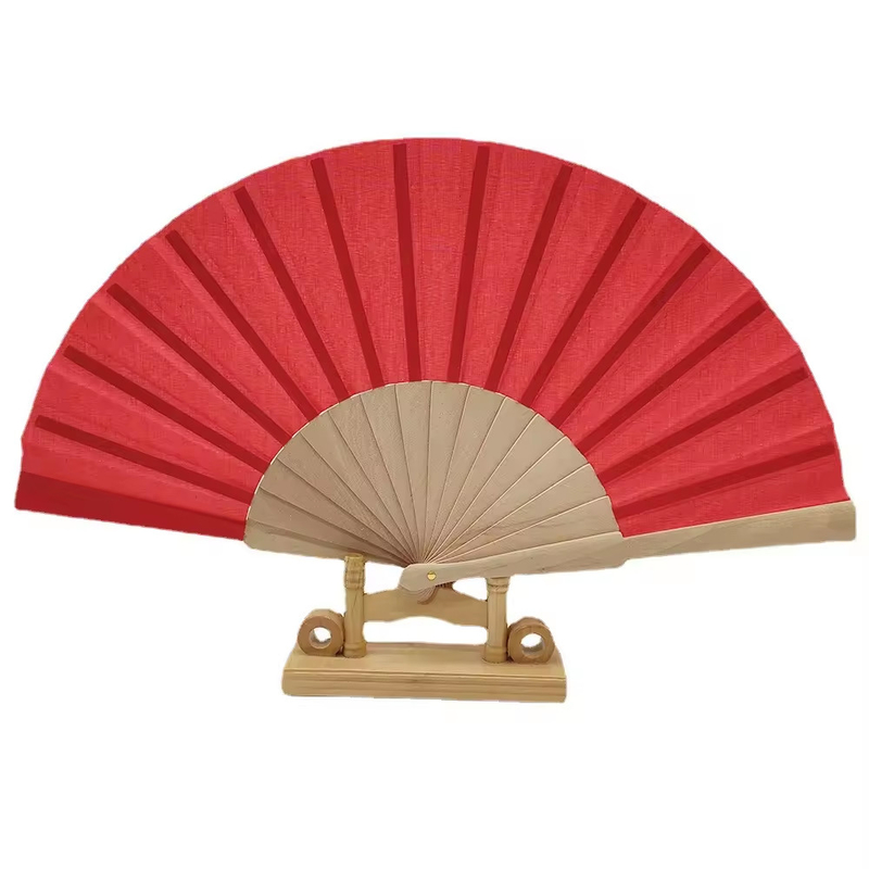Free Design Wooden Fan 21cm or Customize Perfect for Business Gift and Promotion