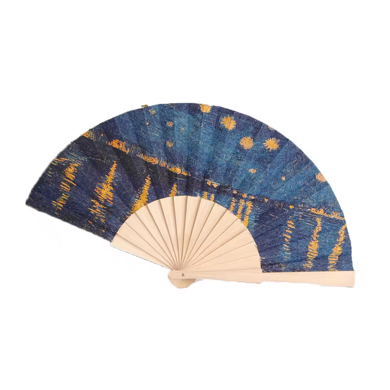 Free Design Wooden Fan 21cm or Customize Perfect for Business Gift and Promotion