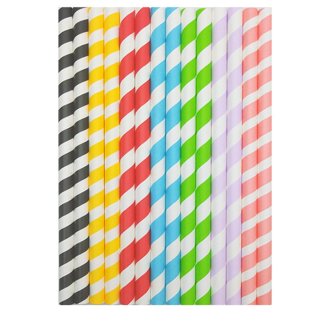 Customized Colorful Biodegradable Paper Straws for Eco-Friendly Drinking