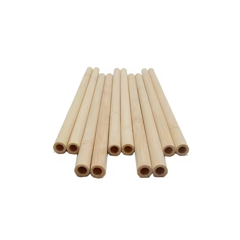 2024 Natural Bamboo Drinking Straw Eco-friendly Bamboo Reusable Straws