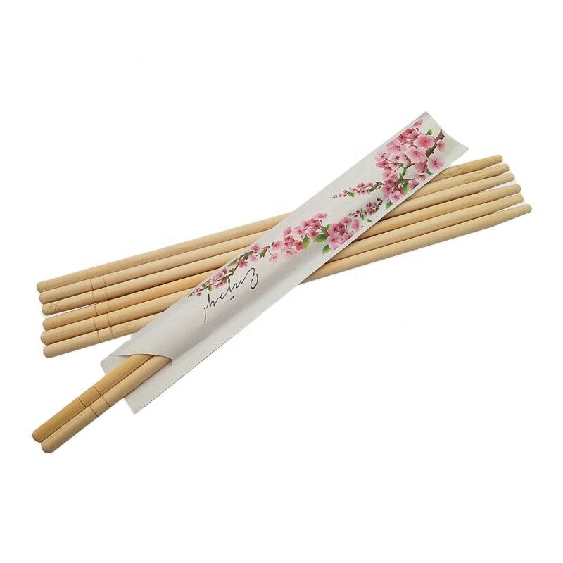 Wholesale Eco-Friendly Customizable Disposable Bamboo Chopsticks with 4.0-5.0mm Thickness for Restaurants and Household Use