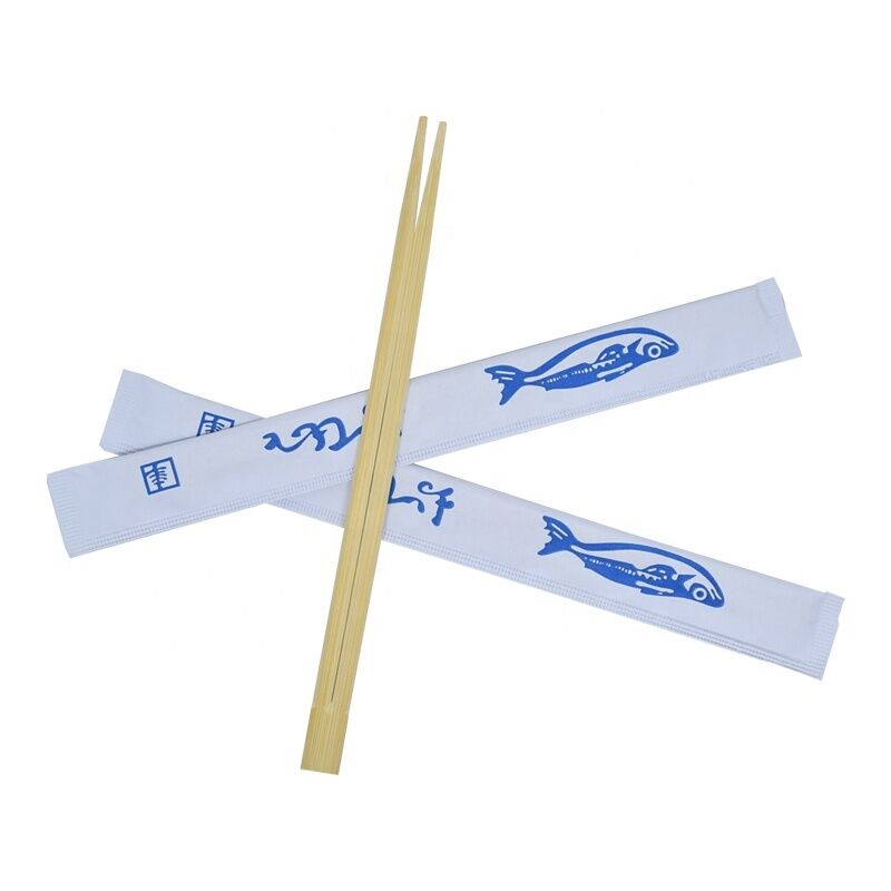 Eco-Friendly Custom Logo Disposable Bamboo Chopsticks OPP Packed for Restaurant and Takeaway