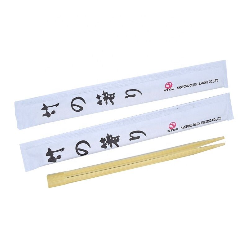 Eco-Friendly Custom Logo Disposable Bamboo Chopsticks OPP Packed for Restaurant and Takeaway