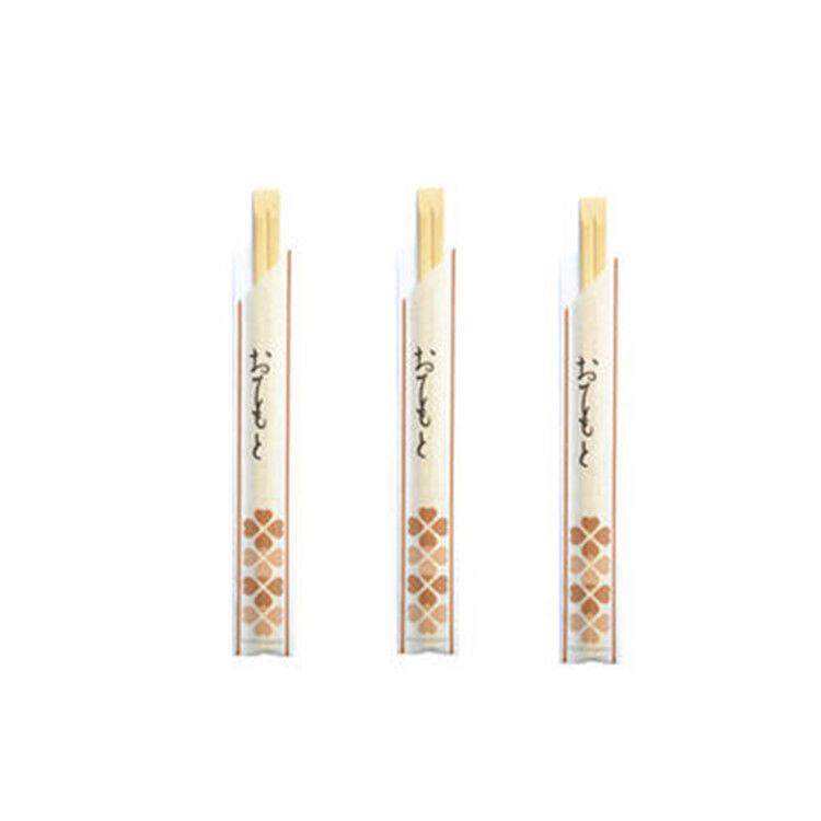 Custom Wrapper Sleeves Japanese Disposable Bamboo Chopsticks Made from 100% Natural Moso Bamboo with High Temperature Sterilization