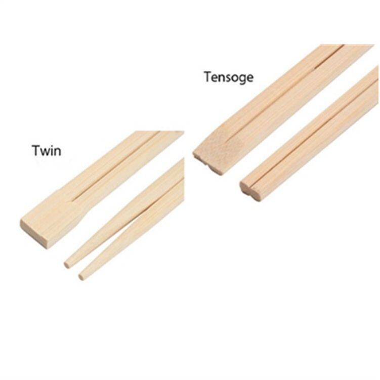 Custom Logo Printed Eco-Friendly Disposable Bamboo Chopsticks with 100pairs/polybag Packaging