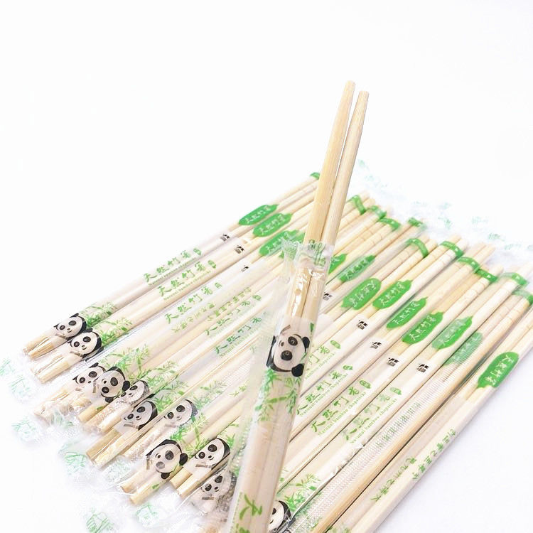 100% Eco-friendly 200 mm round shape disposable bamboo chopsticks