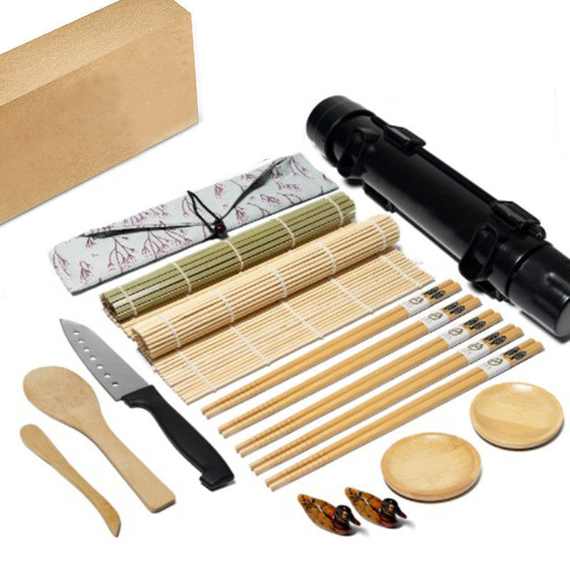 Kitchen Sushi Rolling Mats Hardware Luxury Bamboo Sushi Making Fast Food