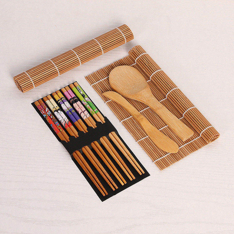 Kitchen Sushi Rolling Mats Hardware Luxury Bamboo Sushi Making Fast Food