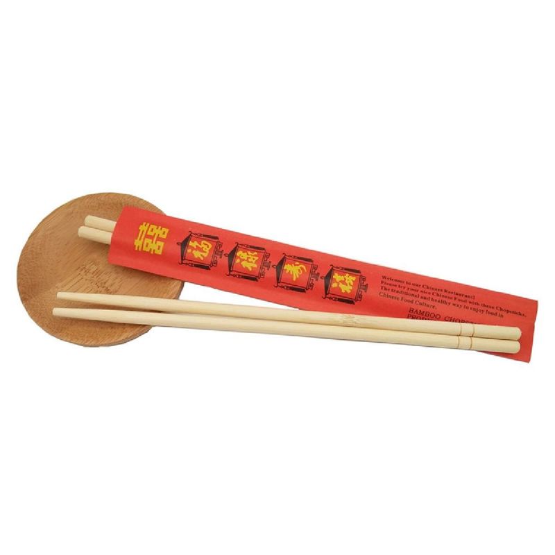 Disposable Personalized Round Bamboo Chopsticks for Wedding Favors