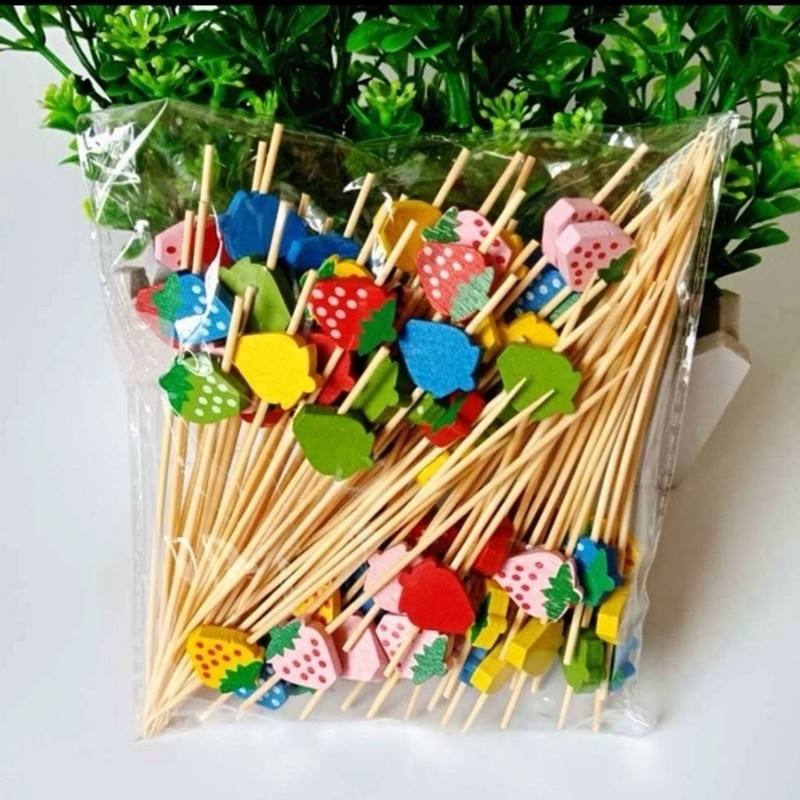 Disposable Bamboo Burger Sticks Length 9cm / 12cm