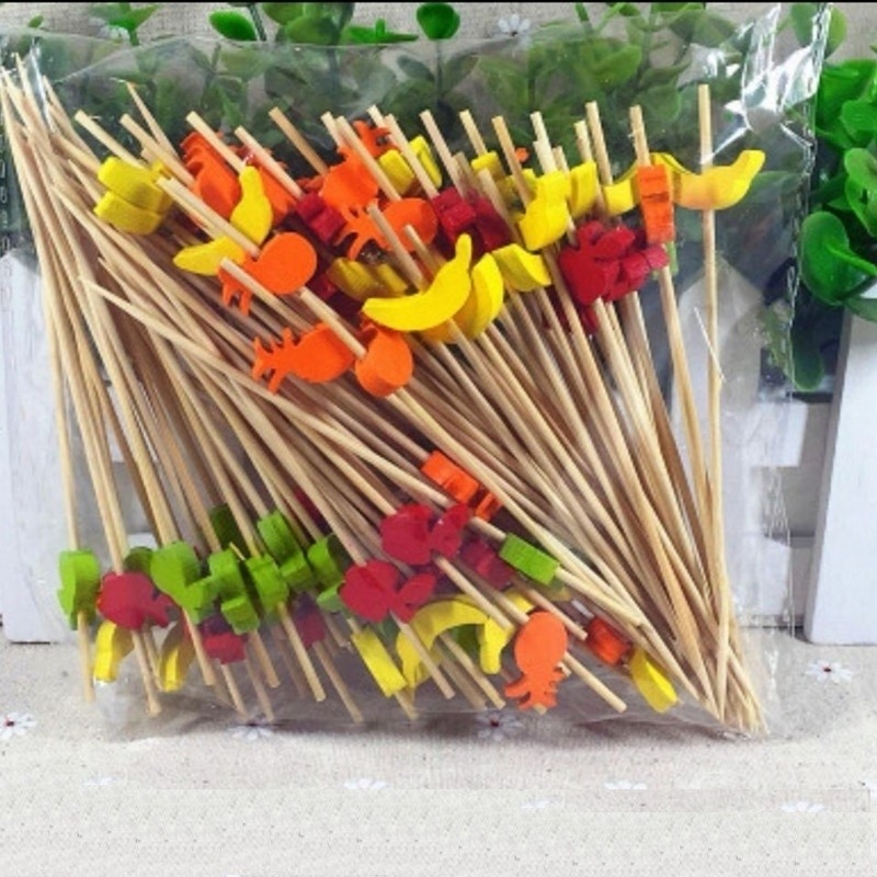 Disposable Bamboo Burger Sticks Length 9cm / 12cm