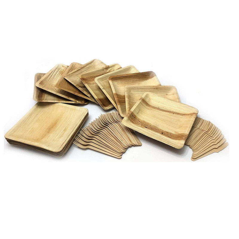 6 Inch 8 Inch 10 Inch Disposable Areca Palm Leaf Plates