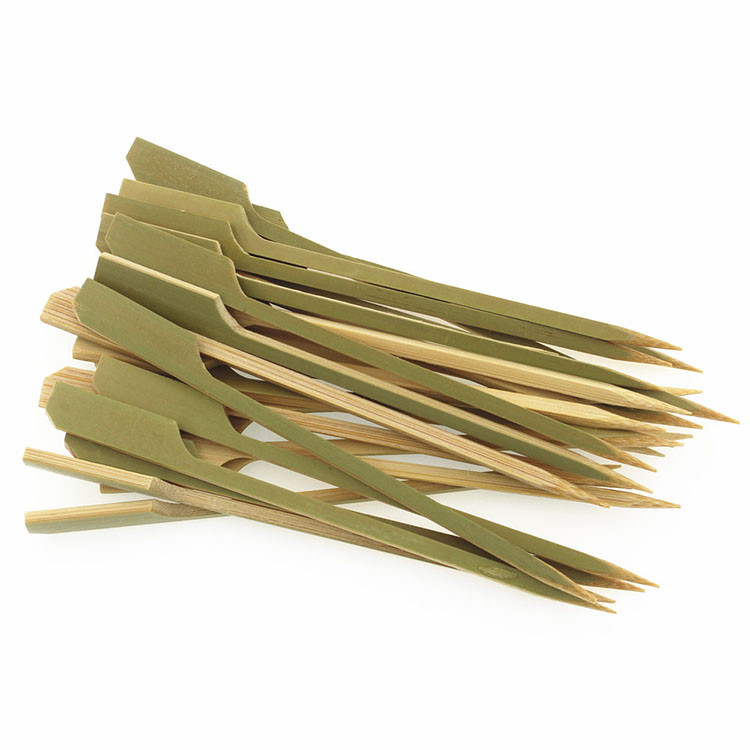 Disposable Flat 100% Natural Bamboo BBQ Skewers