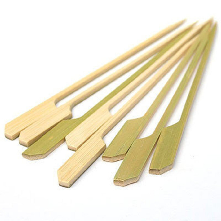 Disposable Flat 100% Natural Bamboo BBQ Skewers