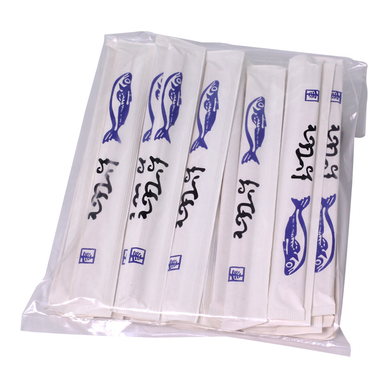 23cm custom logo disposable bamboo chopsticks wholesale