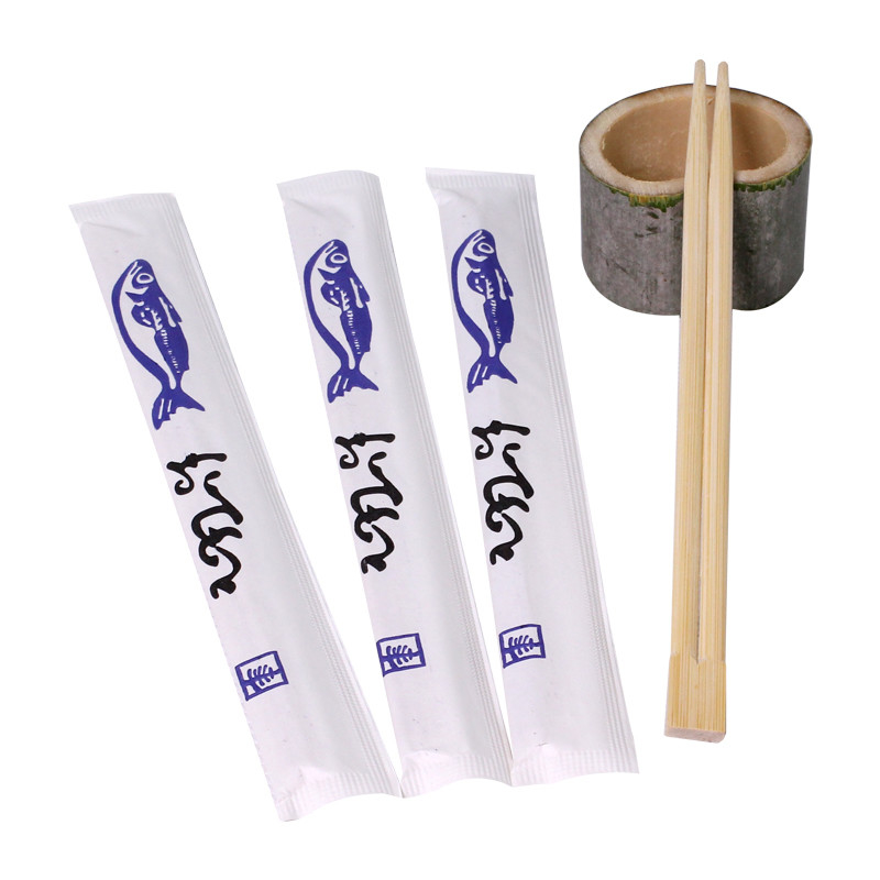 23cm custom logo disposable bamboo chopsticks wholesale